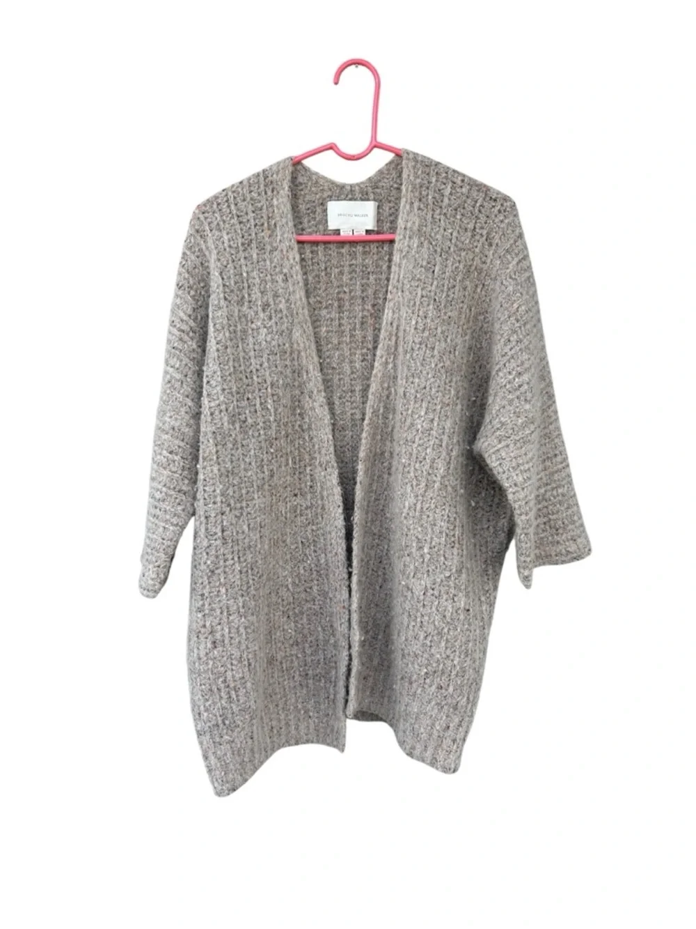Brochu Walker Baby Alpaca and Wool Noor Cadigan Sweater - Size XS - Beige